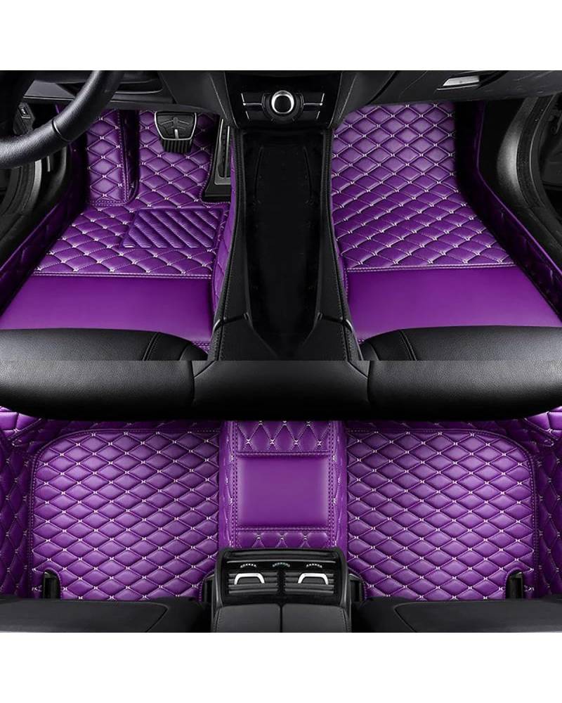 Auto Fussmatte Auto-Fußmatten Für M4 2 Türen 4 Sitze 2014-2019 Für M6 4 Türen 2013 2014 2015 Innenausstattung Autoinnenraum Auto Fußmatten(Purple,for M4 2 Doors 14-19) von HGYFS5