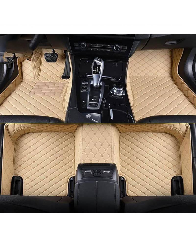 Auto Fussmatte Auto-Fußmatten Für Mitsubishies Für Pajero Für V73 Für V77 Für V93 Für V97 Autoteppiche Fuß Coche Autoinnenausstattung Auto Fußmatten(Beige,for V73 for V77 1998-06) von HGYFS5