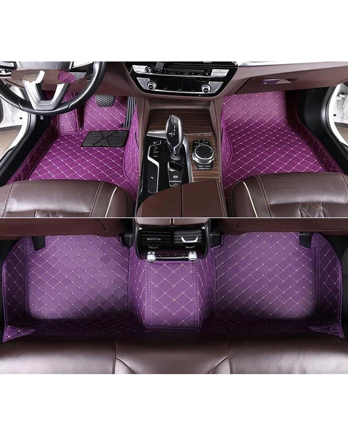 Auto Fussmatte Auto-Fußmatten Für Mitsubishies Für Pajero Für V73 Für V77 Für V93 Für V97 Autoteppiche Fuß Coche Autoinnenausstattung Auto Fußmatten(Purple,for V73 for V77 98-06) von HGYFS5