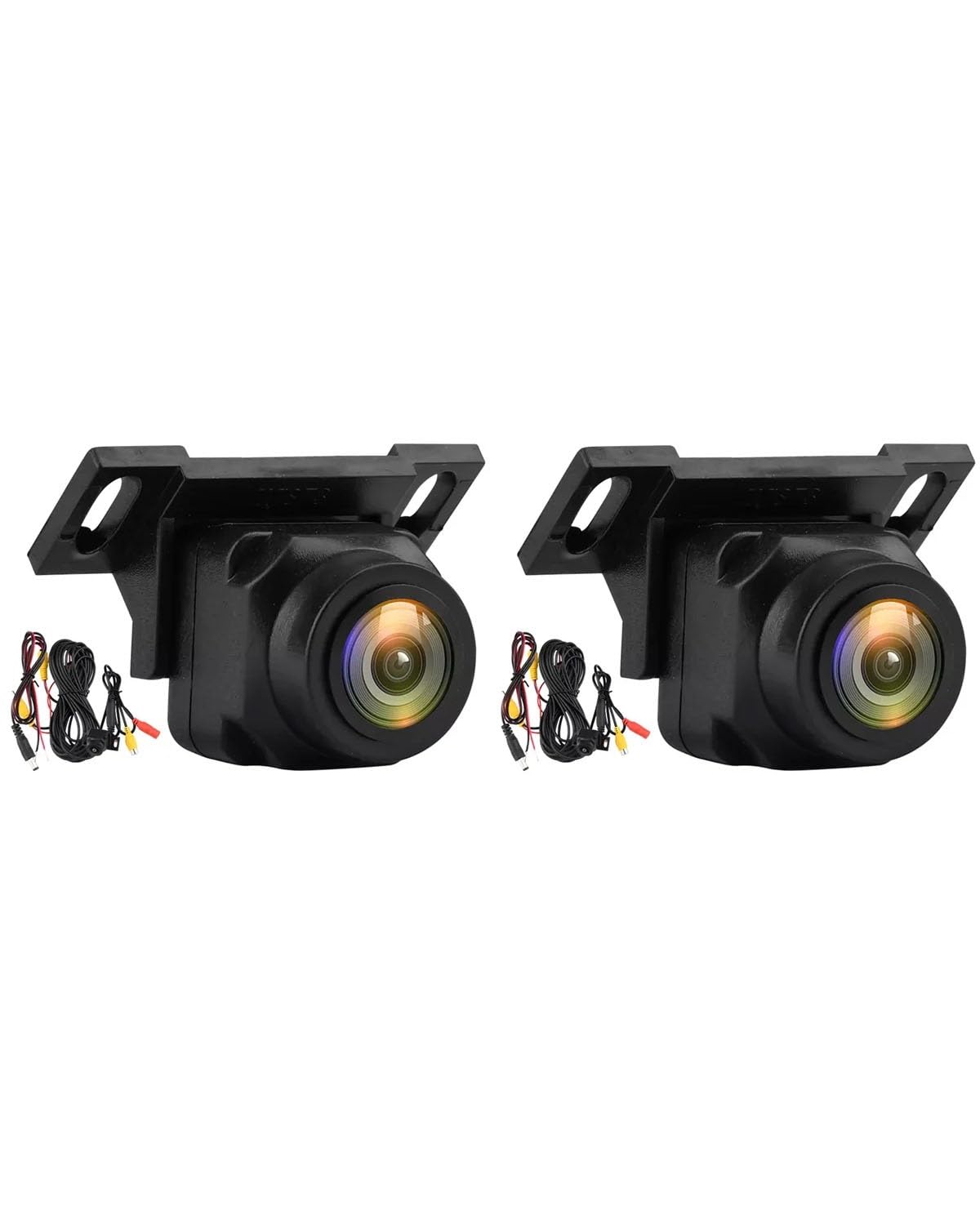 Autokamera 1080P Auto Rückfahrkamera 170 ° Weitwinkel Einstellbar Anti-Interferenz Nacht wasserdichte Auto Parkplatz Backup-Kamera Dashcam(2Pcs) von HGYFS5