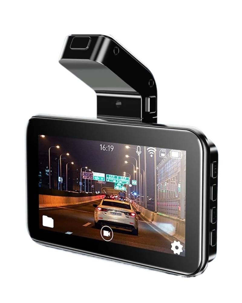 Autokamera WiFi 1440P Dash Car Dash Cam Kamera Dual Lens Eingebauter DVR-Recorder Dashcam G-Sensor Loop-Aufnahme Parküberwachung Dashcam(24H Single Camera 32G) von HGYFS5