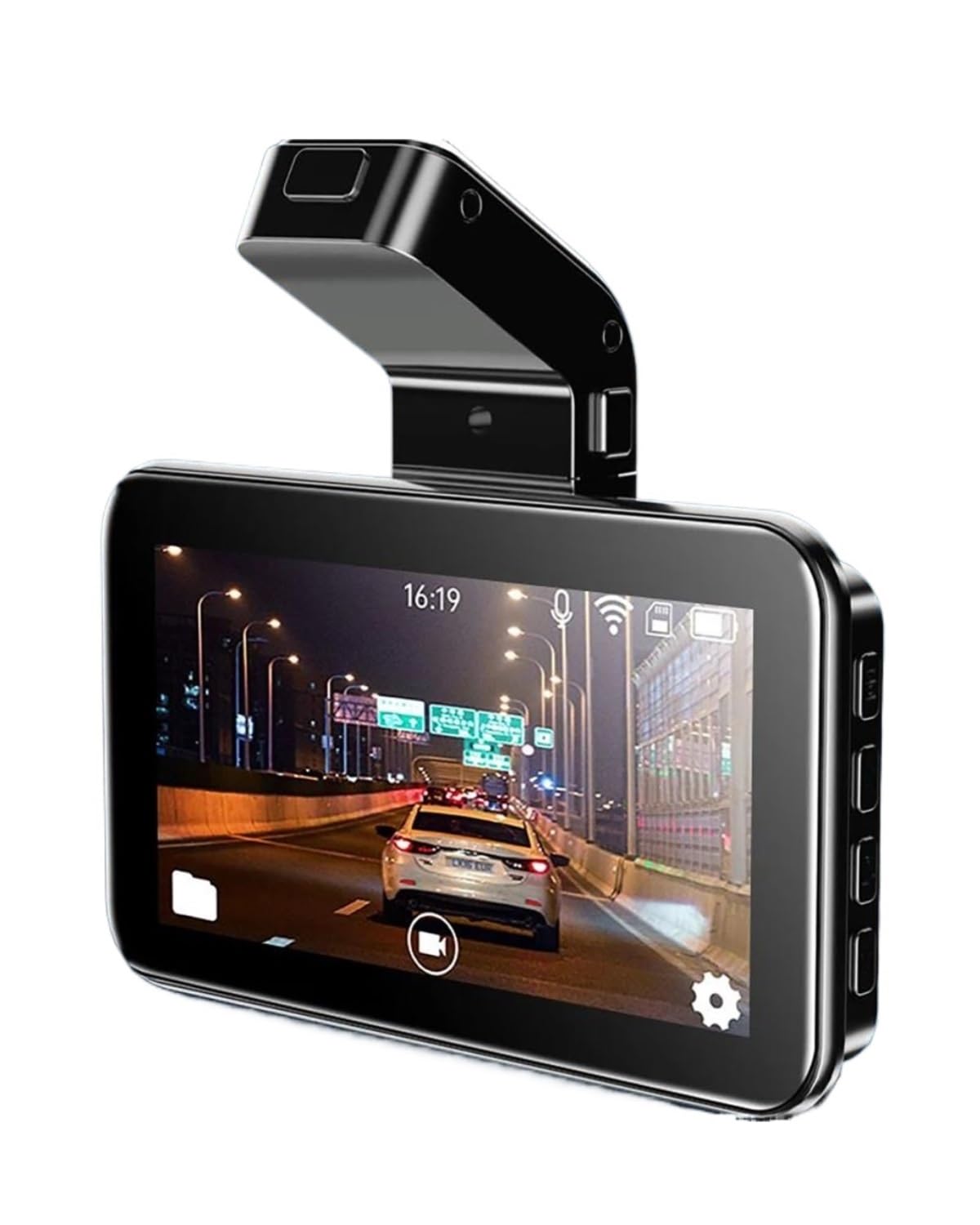 Autokamera WiFi 1440P Dash Car Dash Cam Kamera Dual Lens Eingebauter DVR-Recorder Dashcam G-Sensor Loop-Aufnahme Parküberwachung Dashcam(24H Single Camera None) von HGYFS5