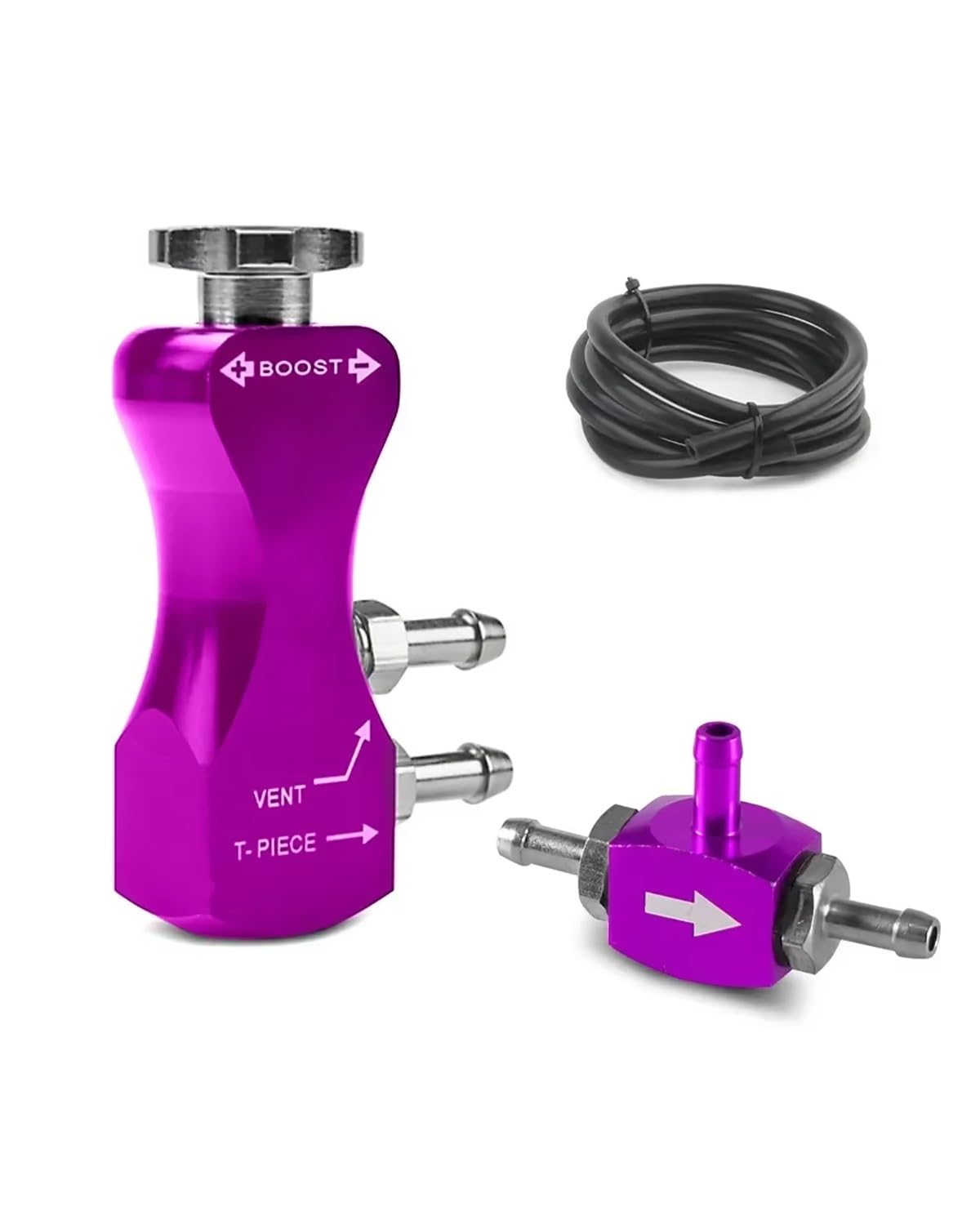 Boost Controller Auto-modifizierter Turbolader-Regler, Aluminium-Auto, Universeller Manueller Turbo-Boost-Controller, Entlüftungsventil, Druckregler-Kit Manual Boost Controller Kit(ROXO) von HGYFS5