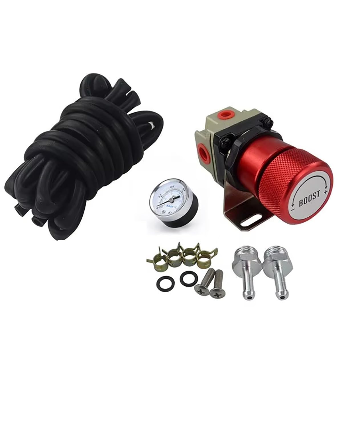 Boost Controller Manuell Einstellbarer Turbo-Messgerät-Controller, 1–150 Psi, SR20DET, Dropshipping Manual Boost Controller Kit(Red) von HGYFS5