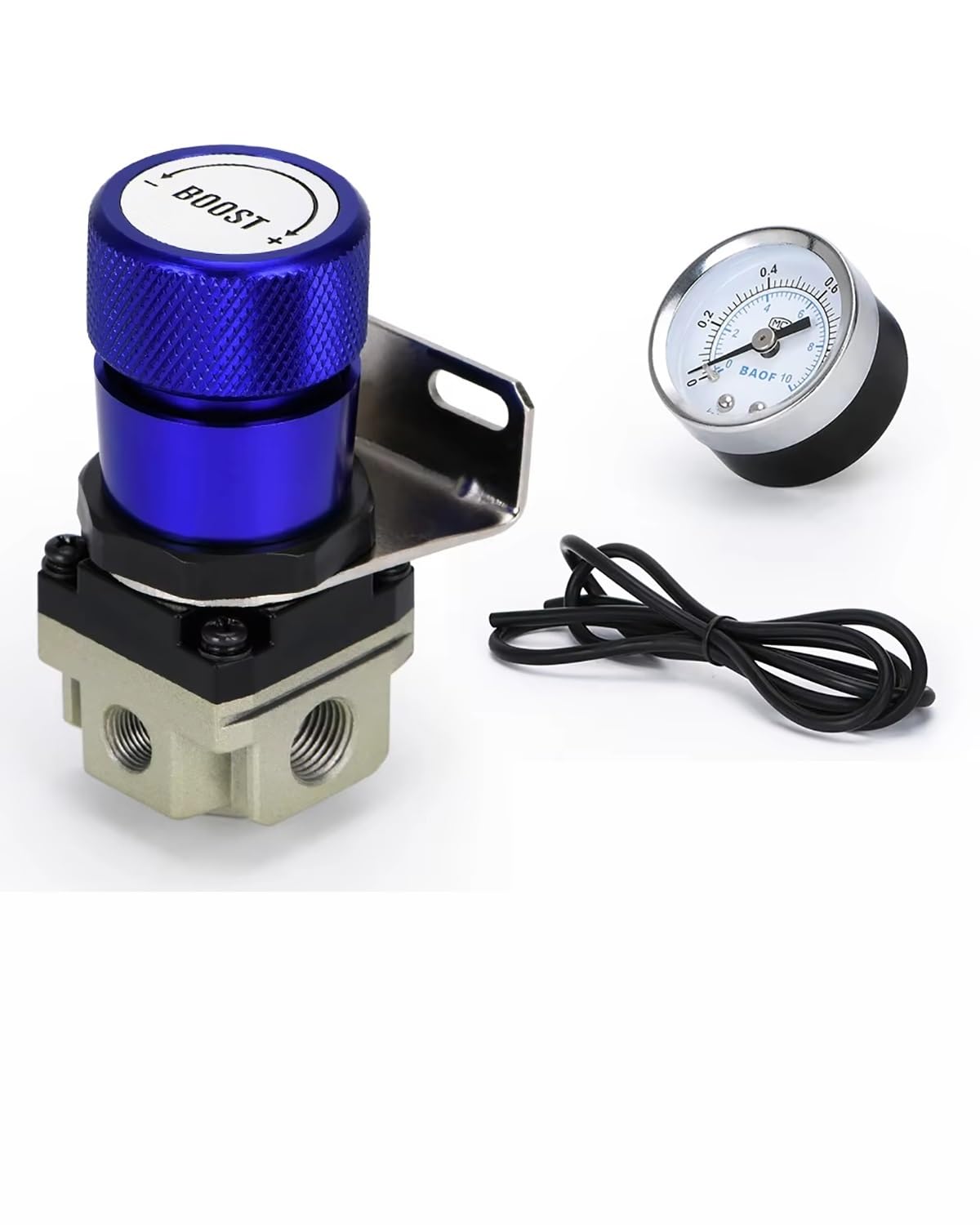 Boost Controller T2 Universal, Einstellbares Manometer, Turbobetankungsregler, 1-150 Psi 20det 5811 Manual Boost Controller Kit(Azul) von HGYFS5