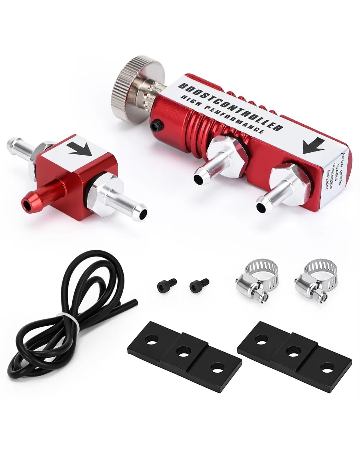 Boost Controller Universal Einstellbares Manuelles Turbo-Boost-Controller-Kit 1–30 PSI In-Boot-Boost-Steuerung 3123 Manual Boost Controller Kit(Red) von HGYFS5