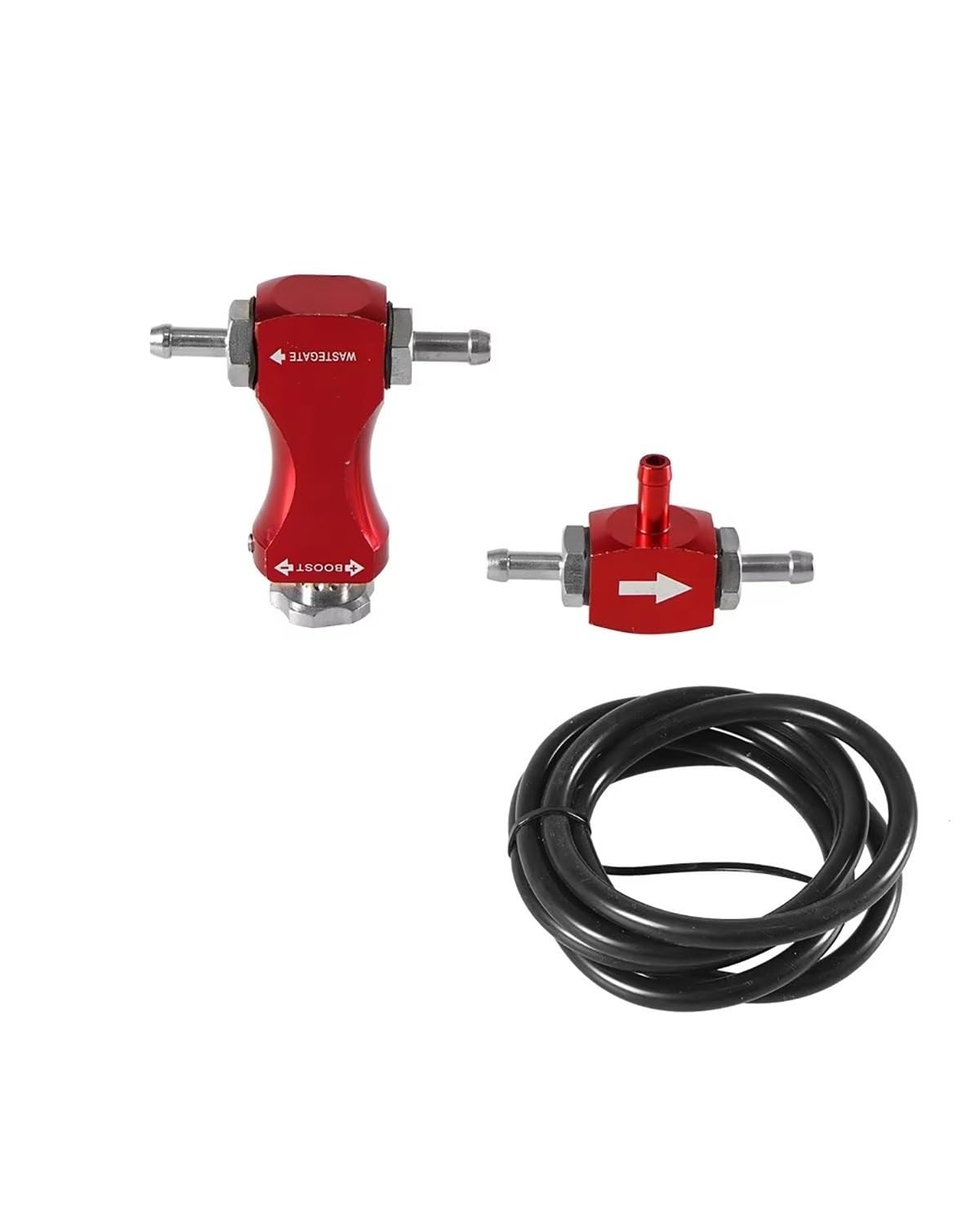 Boost Controller Universeller Modifizierter Turbo-Boost-Controller, Aluminium-Regler, Manometer, Automatisch Einstellbar, BC-1003A Manual Boost Controller Kit(Vermelho) von HGYFS5