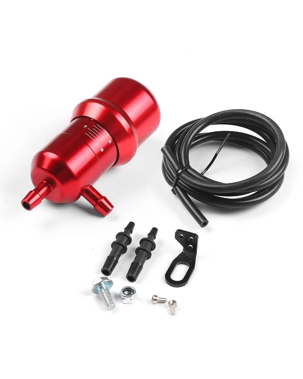 Boost Controller Universeller Turbo-Boost-Controller-Ventilsatz, Verstellbar, Aluminium, Manuell, Turbinenregler, Druck Ohne Logo Manual Boost Controller Kit(Vermelho) von HGYFS5