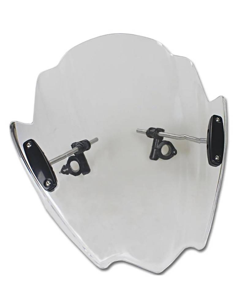 Windschild Motorrad Für Benelli Für Kawasaki Für Suzuki FZ6 Parabrisas Moto Universal Motorrad Windschutzscheibe Windschutz Lenker Motorrad Windabweiser(Clear) von HGYFS5