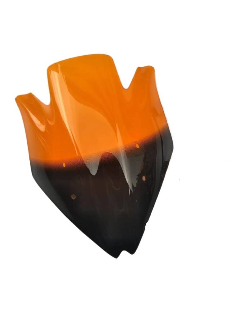 Windschild Motorrad Für Kawasaki Für Z750 Z750R Windschutzscheibe Wind Deflectore Windschutzscheibe Blase Rauch Schwarz Windschutzscheibe Spoiler Motorrad Motorrad Windabweiser(Orange) von HGYFS5