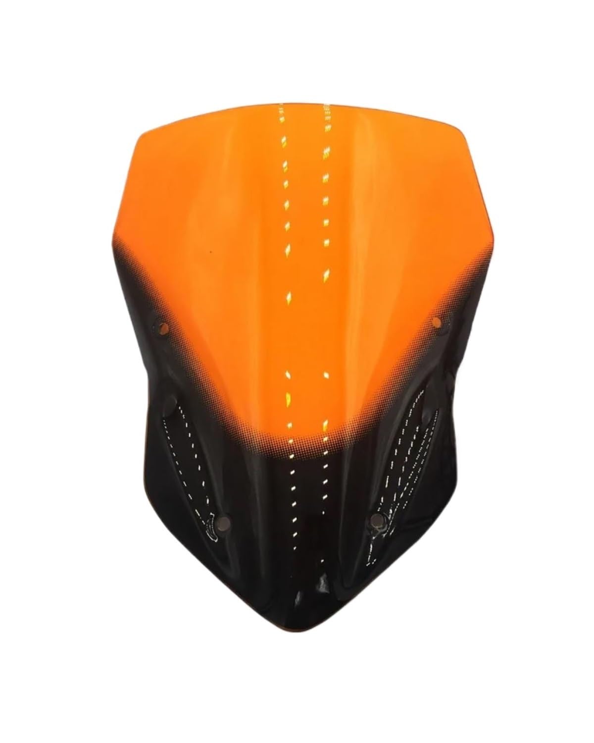 Windschild Motorrad Für Kawasaki Für Z900 2017 Motorrad Windschutzscheibe Windschutz Rauch Schwarz Bildschirm Halterung Zubehör Motorrad Windabweiser(Orange) von HGYFS5