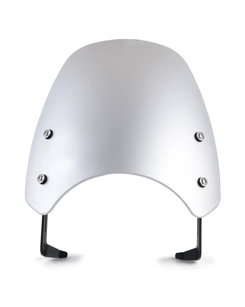 Windschild Motorrad Für Triumph Für Street Twin Bonneville Scrambler 1200 XE XC Werden 2019 2020 2021 Windschutzscheibe Windabweiser Motorrad Windschutzscheibe Motorrad Windabweiser(Silver) von HGYFS5