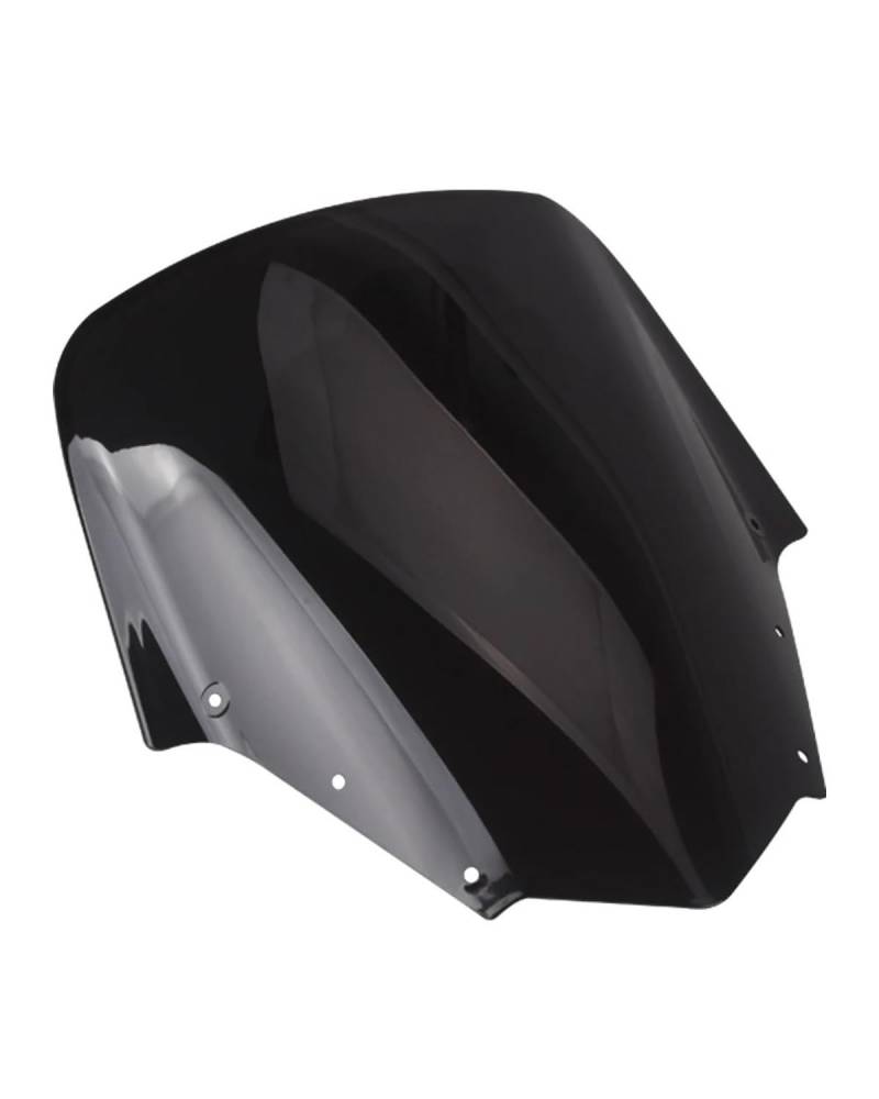 Windschild Motorrad Für Yamaha Für FZ1S Für Fazer 2006 2007 2008 2009 2000 2011 FZS1000S Motorrad Windschutzscheibe Spoiler Windschutz Air Windabweiser Motorrad Windabweiser(1 Set Black) von HGYFS5