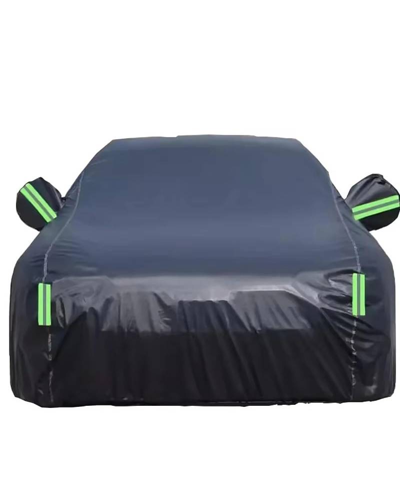 abdeckplane Auto Für Bora Summer Full Car Covers Outdoor Sun Cooling Auto Cover Auto abdeckplane(Black) von HGYFS5