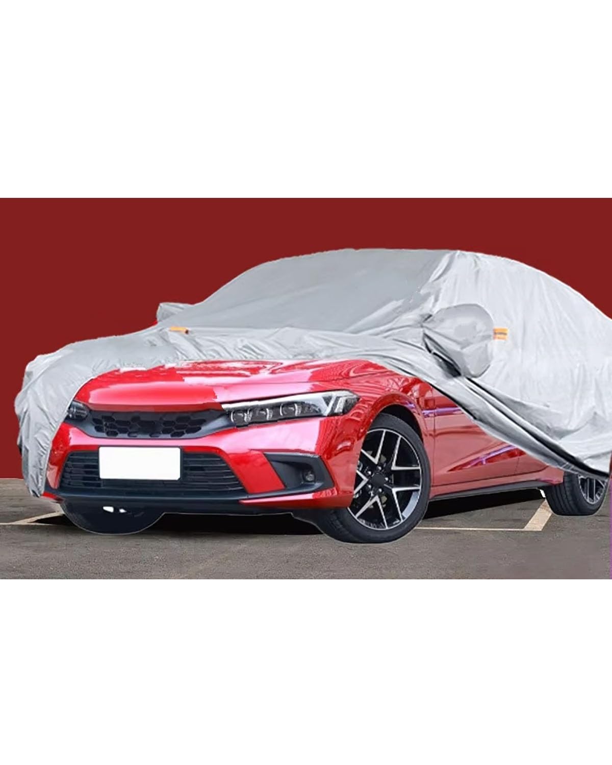 abdeckplane Auto Für Civic Car Cover Wasserdicht Allwetter Outdoor Car Covers Schneesicheres Winddichtes Zubehör Auto abdeckplane von HGYFS5