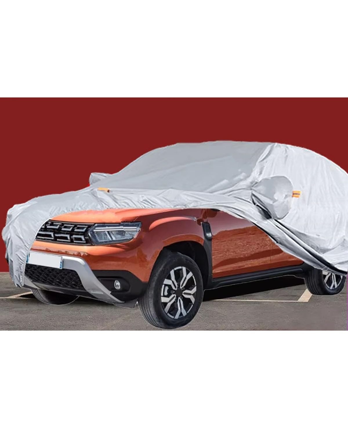 abdeckplane Auto Für Dacia Für Duster Auto Abdeckung Wasserdicht Allwetter Outdoor Auto Abdeckungen Schneedicht Winddicht Zubehör Auto abdeckplane von HGYFS5