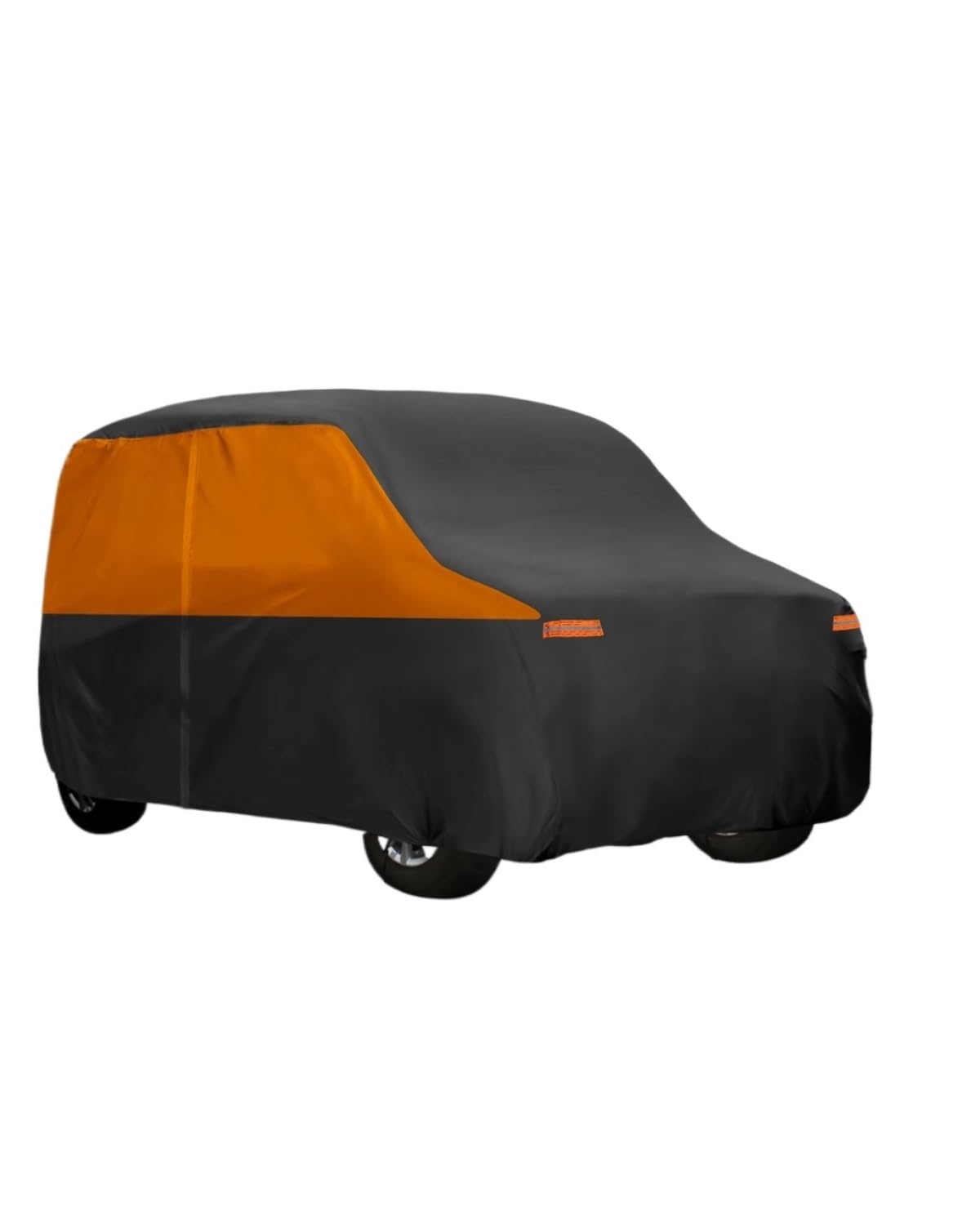 abdeckplane Auto Für Sakura DayZ Mit Schnalle An Der Unterseite 350 X 148 X 145 cm, wasserdichte Autoabdeckung, Auto-Vollgarage Für Den Außenbereich, Schwarz Orange Auto abdeckplane von HGYFS5