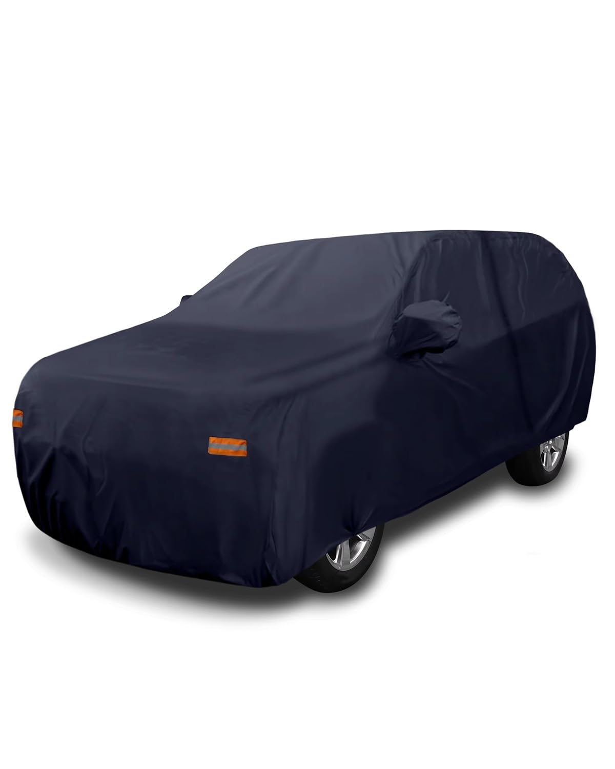 abdeckplane Auto Für Tahoe 4-Türer 2007–2020, Wasserdicht, Sonne, Regen, Wind, Schnee, 190T PU Mit Türreißverschluss Auto abdeckplane(Navy Blue) von HGYFS5