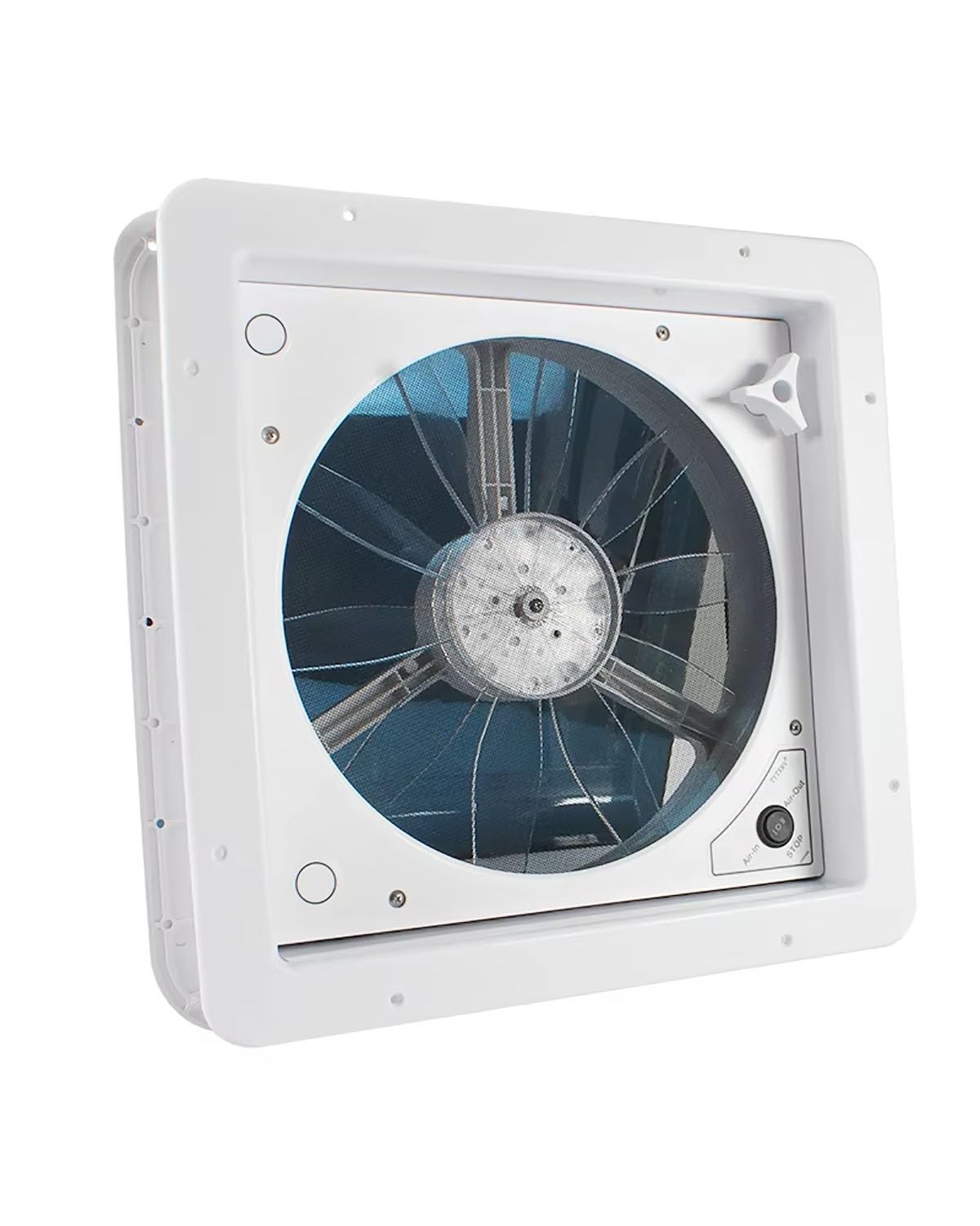 lüftungsgitter für wohnmobile 12 VDC 14"-Dachventilator Für Wohnmobile Mit Manueller Steuerung Und Hoher Luftmenge Und Rauchfarbener Oder Weißer Deckelfarbe maxxfan(White Lid Color) von HGYFS5