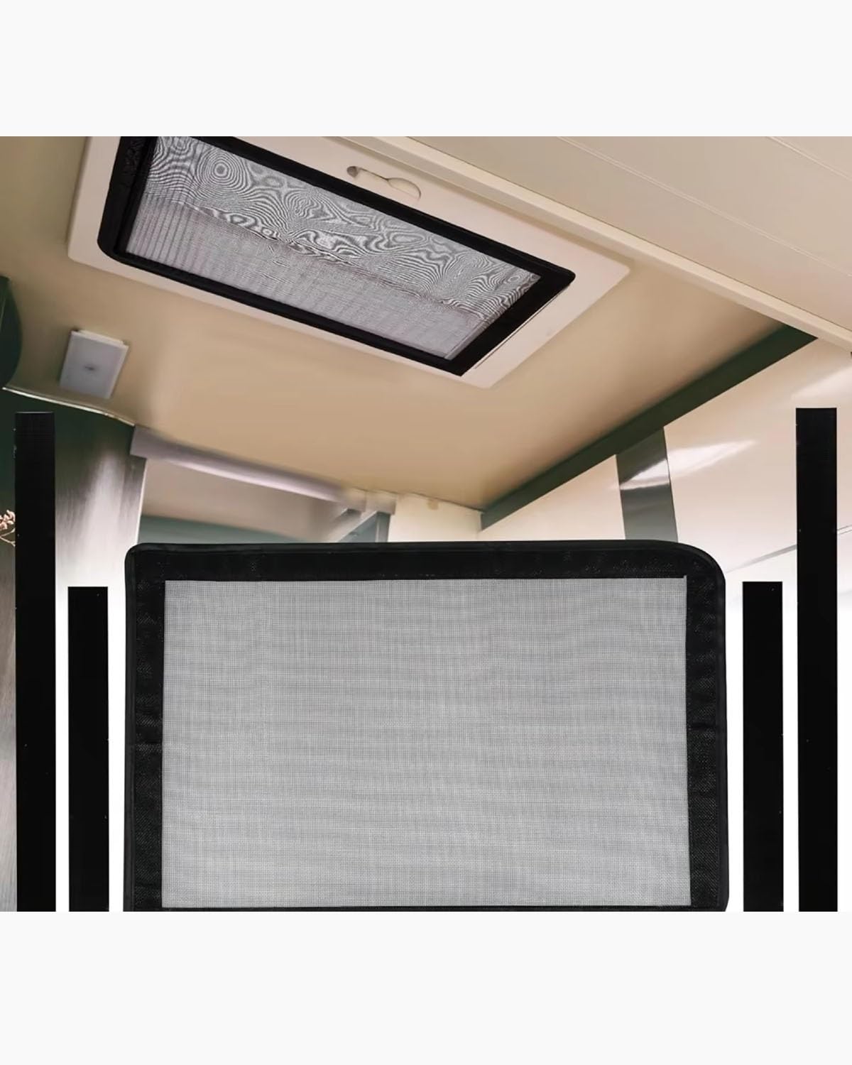 lüftungsgitter für wohnmobile 12V RV-Dachlüftungsventilator-Taste Steuert Weiße Abdeckung Mit Lichtern Und Perforiertem 10-Lüfter-RV-Dachlüftungsventilator maxxfan(41x41cm) von HGYFS5