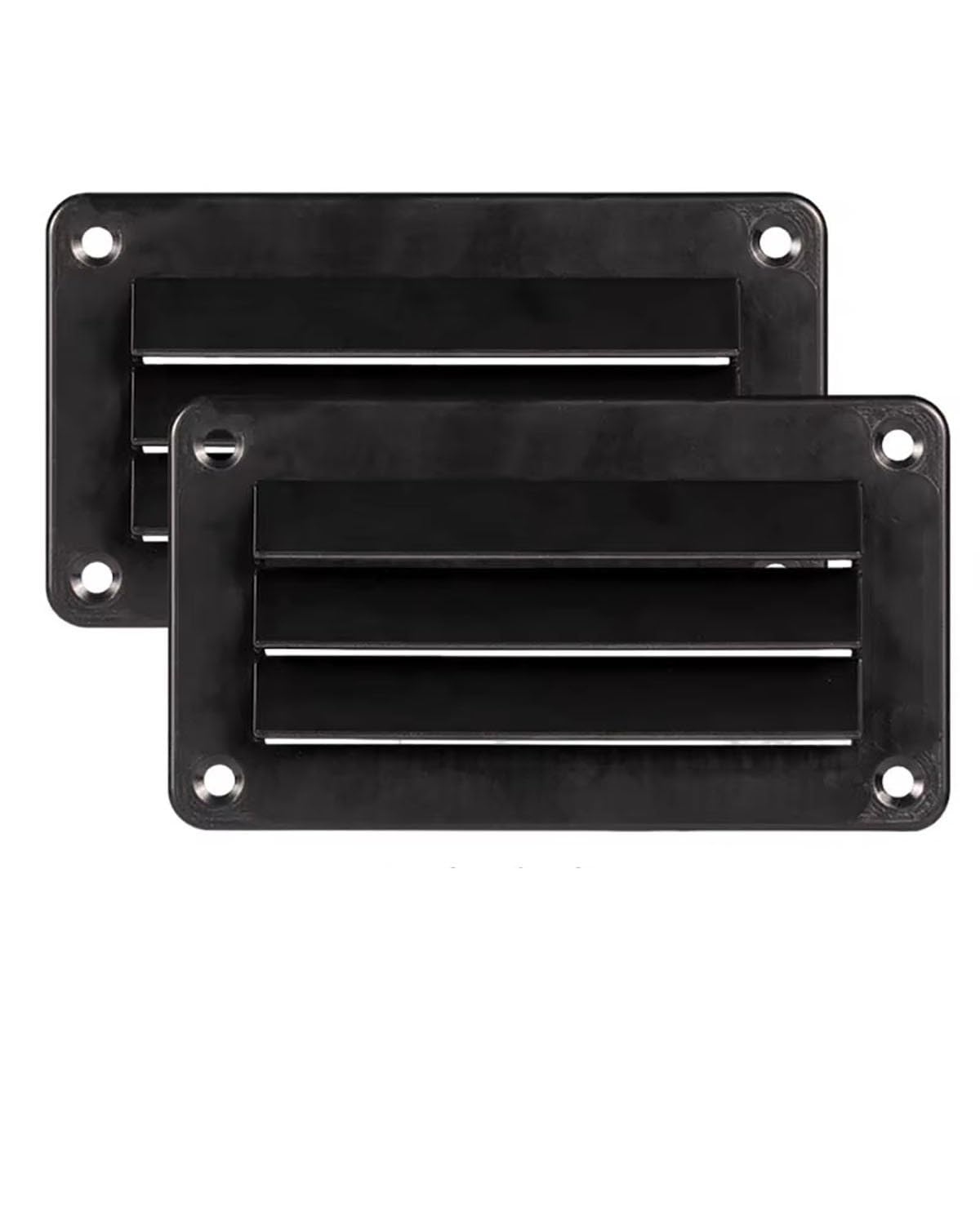 lüftungsgitter für wohnmobile 2Pcs Air Vent Louver RV Boot Badezimmer Büro Belüftung Outlet Grille Kunststoff Jalousie Wohnmobil Modifikation maxxfan(Black) von HGYFS5