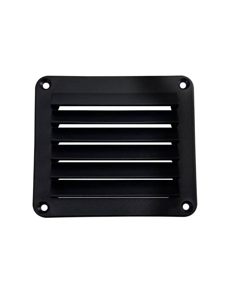 lüftungsgitter für wohnmobile Nylon Boat Marine Square Air Vent Louver Vent Grille Ventilation Louvered Ventilator Grill Cover Hardware maxxfan(Black) von HGYFS5