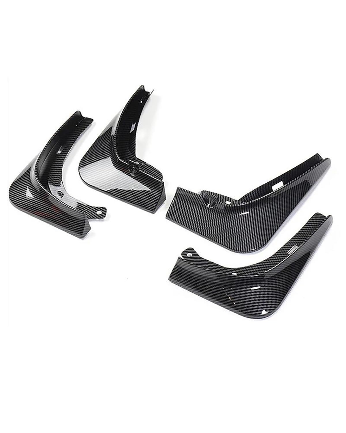 schmutzfänger Für Teslaes Für Modell 3 Splash Guards Kotflügel Carbon Faser Matte Schwarz ABS Kotflügel Auto Zubehör Schlamm Flaps Mudguard(Carbon Pattern) von HGYFS5