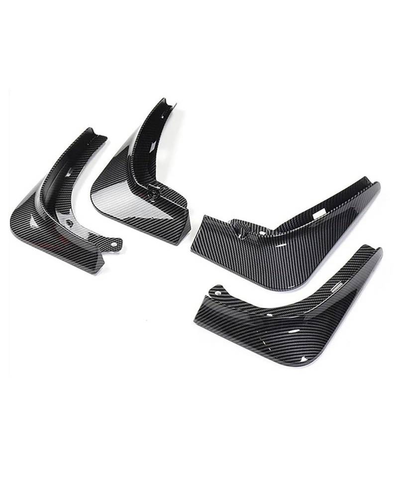 schmutzfänger Für Teslaes Für Modell 3 Splash Guards Kotflügel Carbon Faser Matte Schwarz ABS Kotflügel Auto Zubehör Schlamm Flaps Mudguard(Matte Black) von HGYFS5