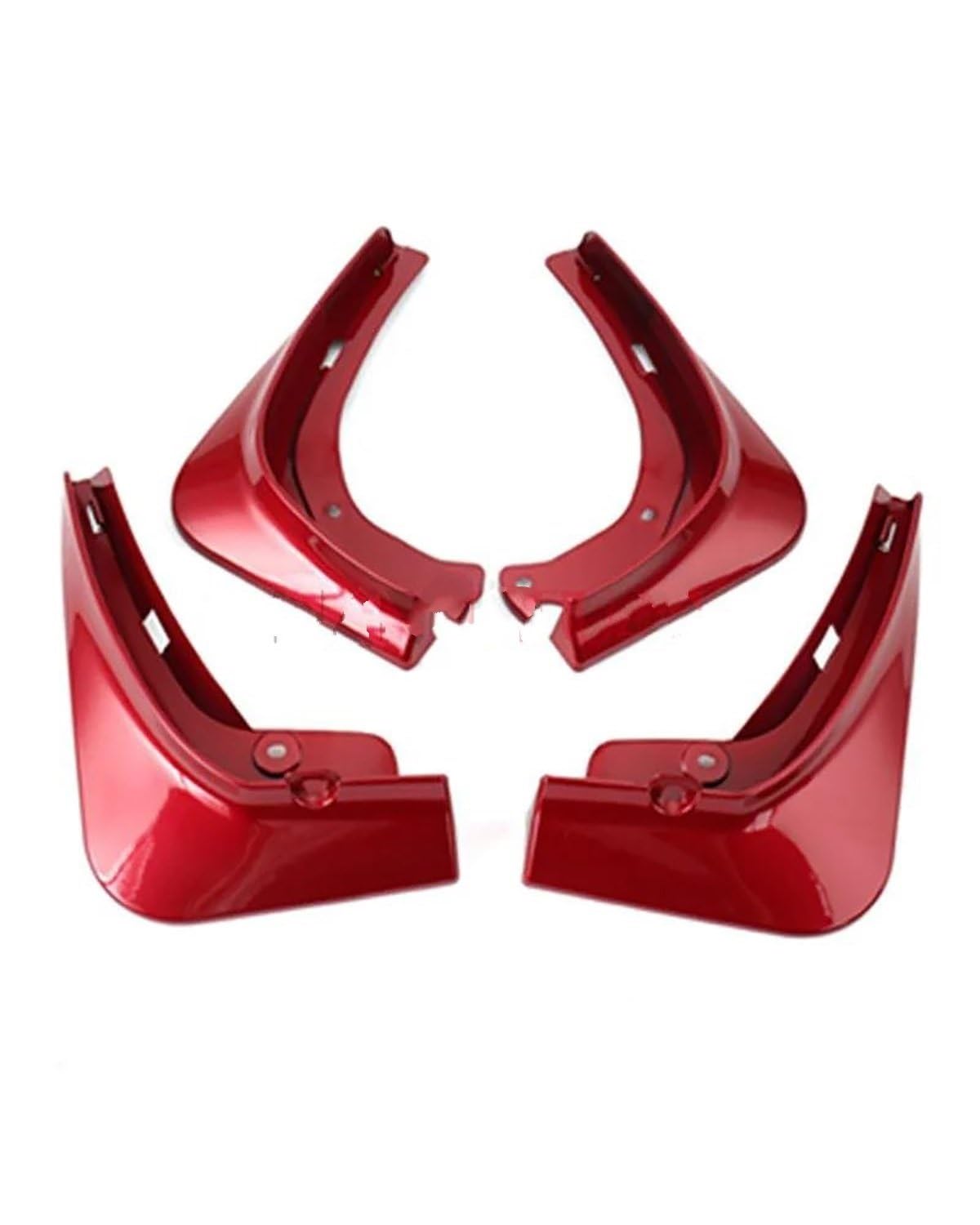 schmutzfänger Für Teslaes Für Modell Für 3 Für Modell Für Y 2017-23 Kotflügel Spritz Schutz Kotflügel Mattschwarz Kohle Faser Abs 4 Teile Auto Schmutz Fänger Mudguard(M3 Red) von HGYFS5