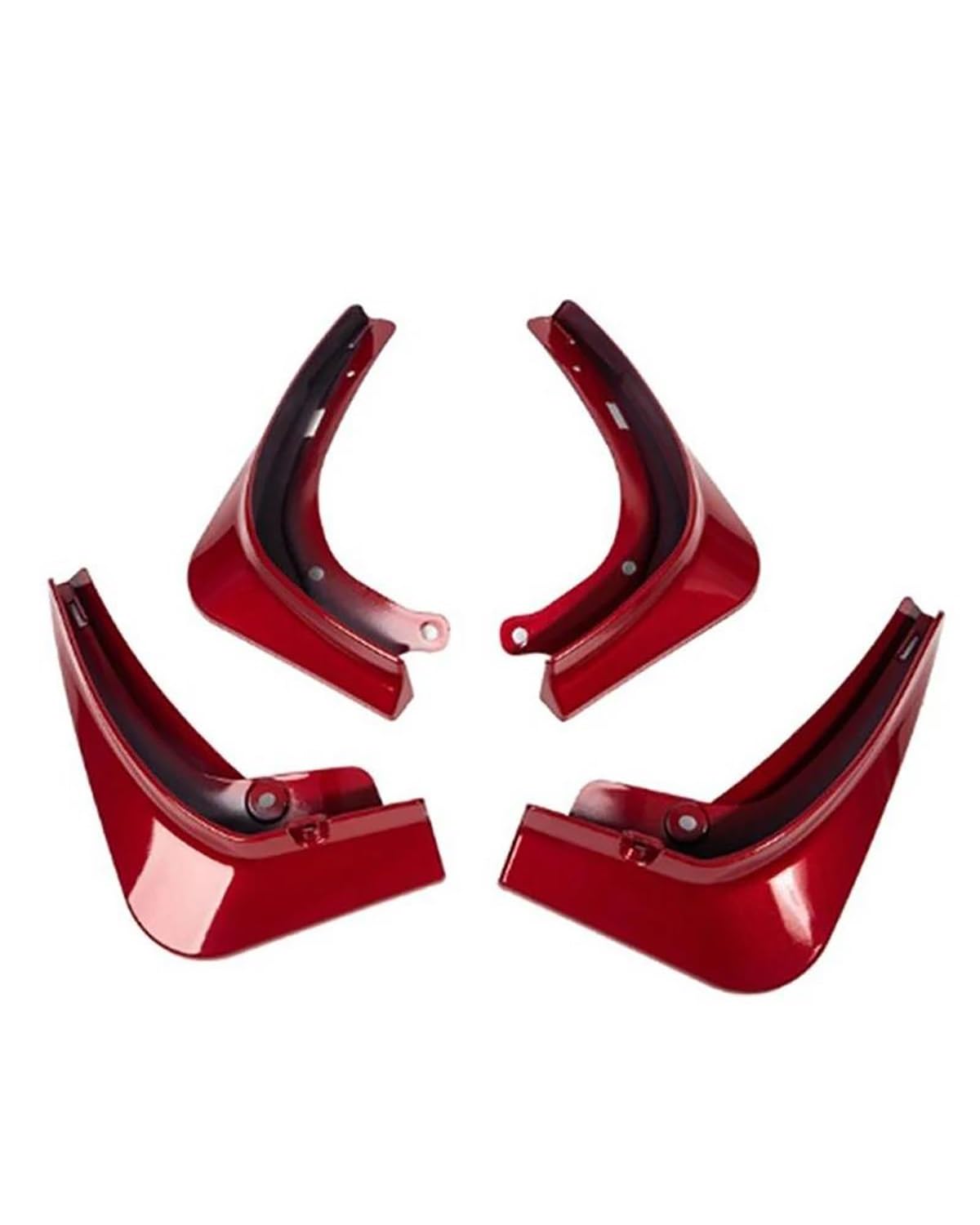 schmutzfänger Für Teslaes Für Modell Für Y 2020-2021 Änderung Auto Zubehör Für Teslaes Kotflügel 4Pcs Vorne Und Hinten Rad Carbon Faser Flaps Mudguard(Red) von HGYFS5