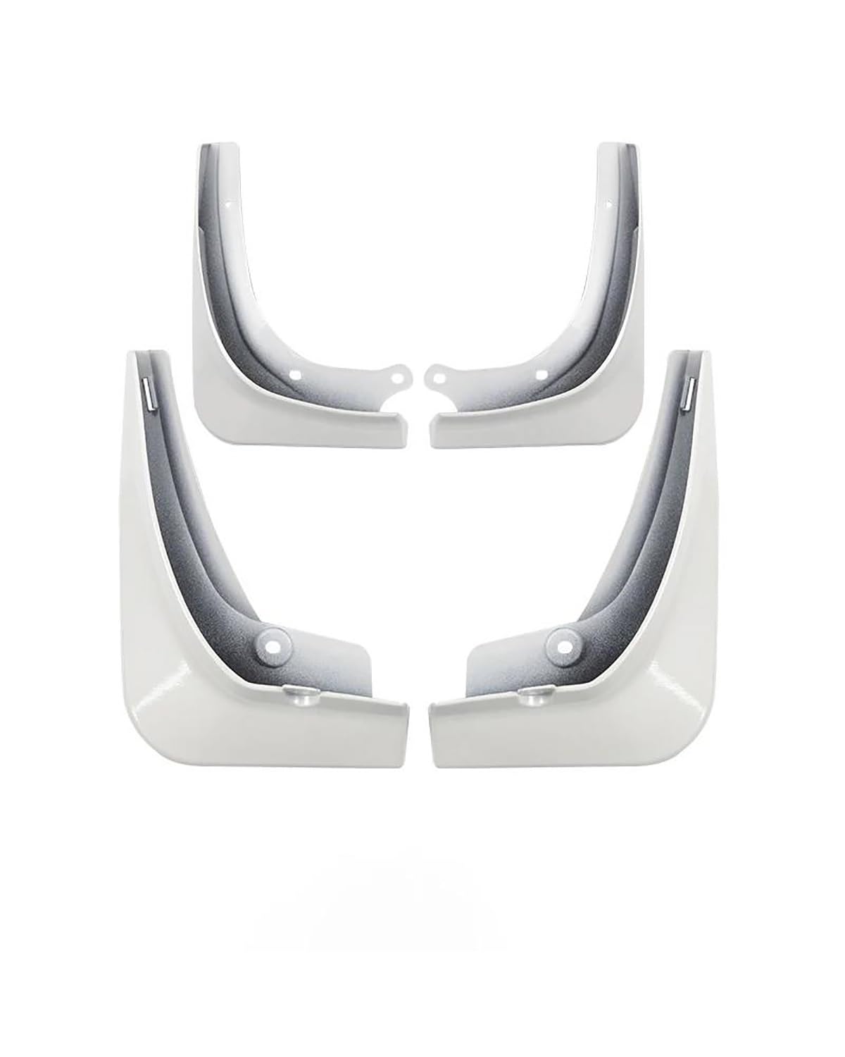 schmutzfänger Für Teslaes Für Modell Für Y Splash Guards Kotflügel Carbon Faser Matte Schwarz ABS Kotflügel Auto Zubehör Schlamm Flaps Mudguard(White) von HGYFS5