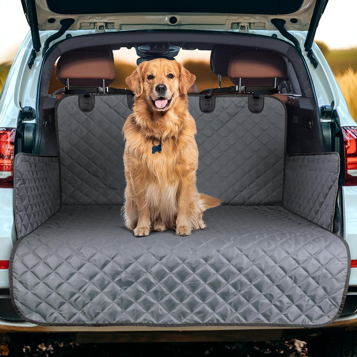 HHCVN Hundedecke Auto Kofferraum für Benz M-Class ML W163 SUV ML 320 / ML 350 1997-2024, Wasserdicht Kratzfest Haustiermatte Schondecken,F von HHCVN