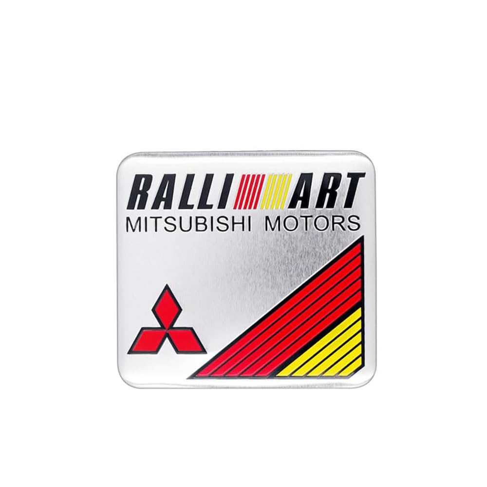 Auto Abzeichen Aufkleber Logo,für Mitsubishi Lancer Outlander Eclipse Cross Pajero Sports Emblem Abzeichen 3D Metalldekoration Aufkleber,Styling Zubehör,A von HHGFTIY