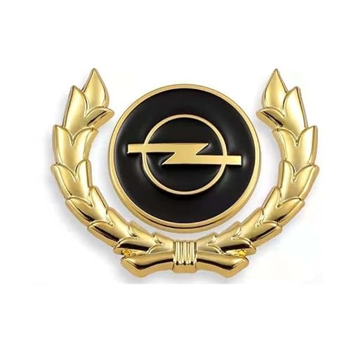 Auto Abzeichen Aufkleber Logo,für Opel Grandland Insignia Karl Mokka Olympia Tigra Vectra Zafira Emblem Abzeichen 3D Metalldekoration Aufkleber,Styling Zubehör,B von HHGFTIY
