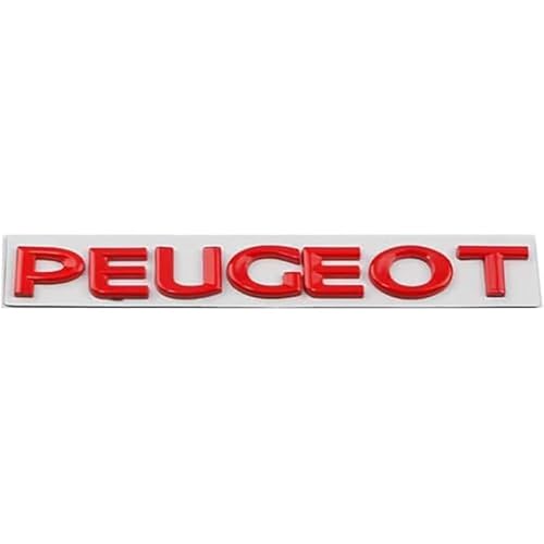 Auto Abzeichen Aufkleber Logo,für Peugeot 107 108 206 207 208 307 308 406 407 508 607 806 807 Emblem Abzeichen 3D Metalldekoration Aufkleber,Styling Zubehör,A von HHGFTIY