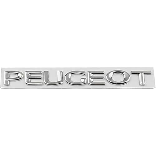 Auto Abzeichen Aufkleber Logo,für Peugeot 107 108 206 207 208 307 308 406 407 508 607 806 807 Emblem Abzeichen 3D Metalldekoration Aufkleber,Styling Zubehör,B von HHGFTIY