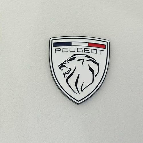 Auto Abzeichen Aufkleber Logo,für Peugeot 107 108 206 207 308 307 508 2008 3008 Emblem Abzeichen 3D Metalldekoration Aufkleber,Styling Zubehör,A von HHGFTIY