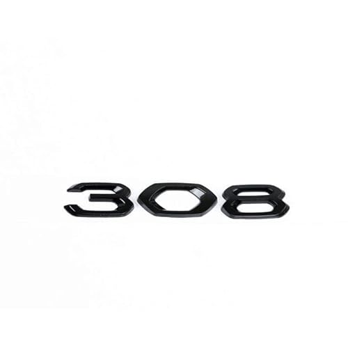 Auto Abzeichen Aufkleber Logo,für Peugeot 4008 5008 3008 2008 308 408 Emblem Abzeichen 3D Metalldekoration Aufkleber,Styling Zubehör,B von HHGFTIY