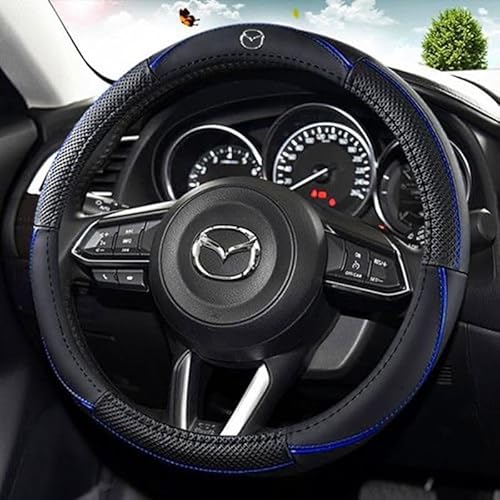 Auto Lenkrad Abdeckung,für Mazda CX-30 CX30 2019-2020,Atmungsaktive Anti Rutsch Radabdeckung Schutz,Auto Interieur Accessoires,B von HHGFTIY