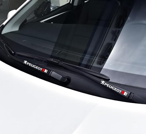 HHIOPL 2 Stück Auto Emblem für Peugeot 308S 408 508 2008 3008 4008, Emblem Aufkleber Buchstaben Emblem-Schild Buchstaben Abzeichen, Auto Front Motorhaube Kofferraum Aufkleber Emblem(Color:A) von HHIOPL