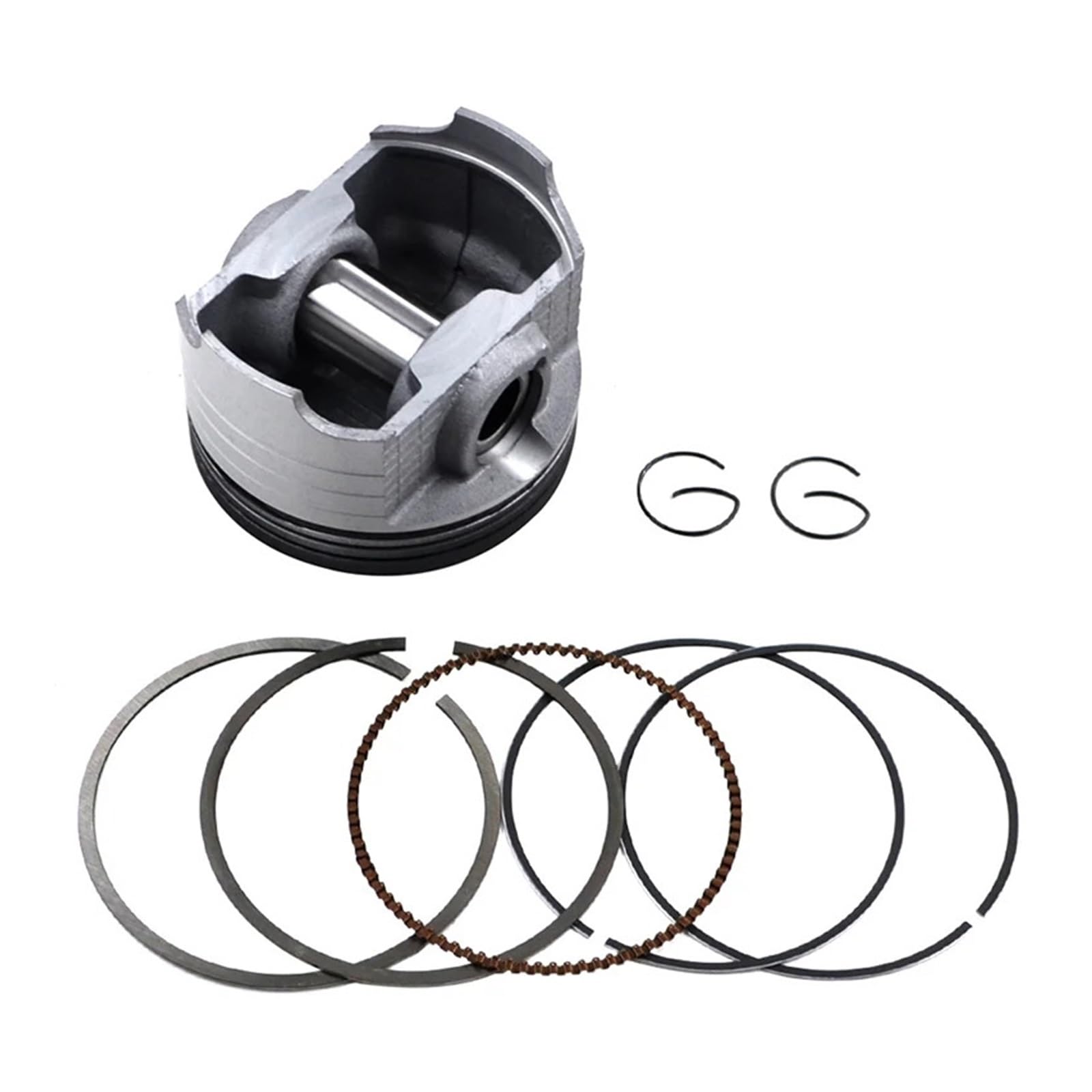 Größe STD ~+150 73mm ~74,5mm Motorradteile Kolbensatz Ringe Clip Kit for AN250 1998-2006 DR250 1990-1995(73.25 (Oversize0.25)) von HHTTXXYY