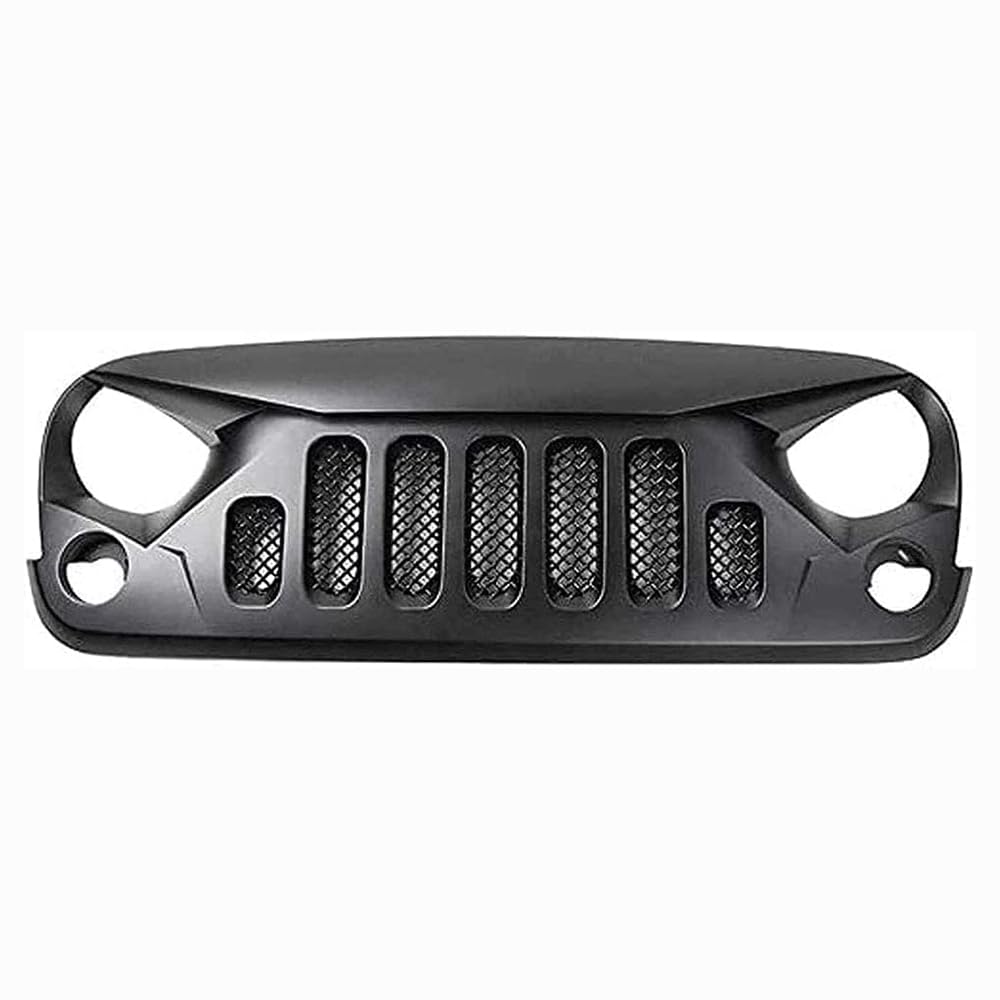 Kühlergrill, Für Jeep Wrangler JK 2007-2017,Front- & Kühlergrille,Frontgrill Zierleisten Streifen Kühlergrilleinsätze,Autogrill-Netz von HHYHUJYG