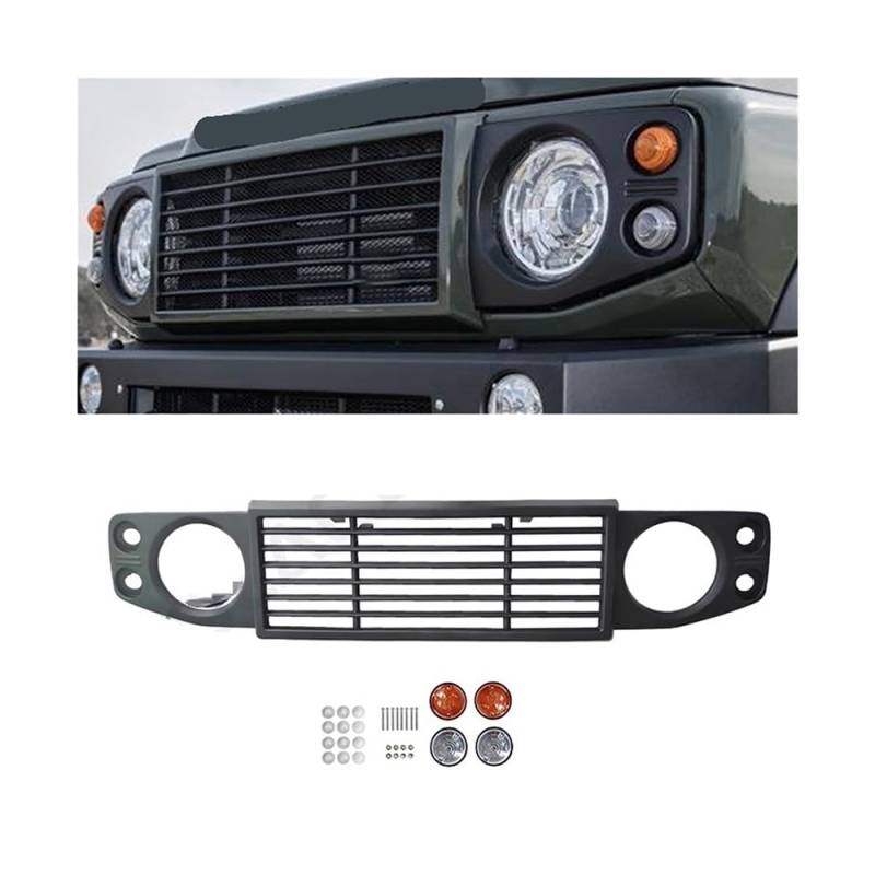 Kühlergrill, Für Suzuki Jimny JB64 JB74 2019-2023,Front- & Kühlergrille,Frontgrill Zierleisten Streifen Kühlergrilleinsätze,Autogrill-Netz von HHYHUJYG