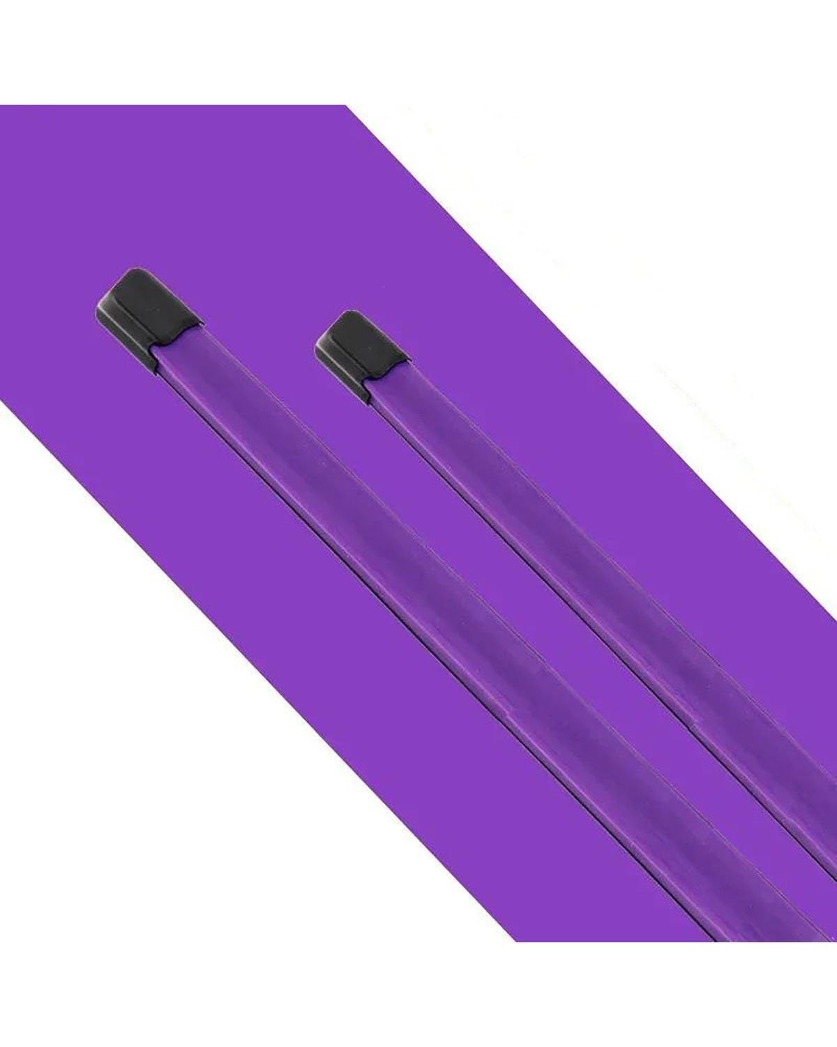 Auto Scheibenwischer Bunter UJ-Haken Für Auto-Scheibenwischer, Universell, Weich, Doppellagig, Gummi, Rahmenlos, Ohne Halterung, 16" 19" 20" 22" 24" 26" Scheibenwischer Set(PURPLE,14in (350mm)-1 pc) von HHYXXX