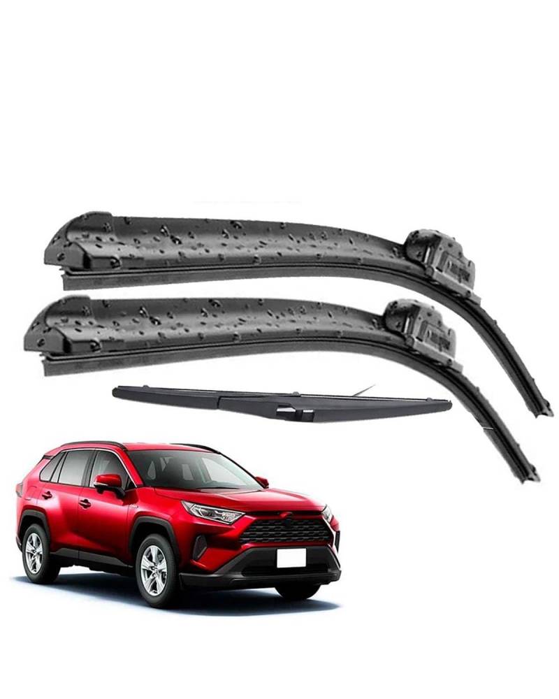 Scheibenwischer Für Toyota Für RAV4 XA50 2019 2020 2021 2022 2023 Wischer Vorne Hinten Wischer Set Kit Windschutzscheibe Windschutz Fenster Bürsten 26"16" 12" Auto Wischer von HHYXXX