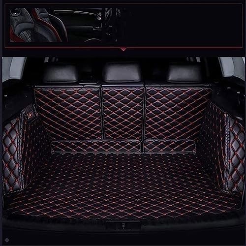 Kofferraumwanne, für Mitsubishi Eclipse Cross 2018-2023 Wasserdicht Kratzfest Kofferraum Schutzmatte Interieur ZubehöR,Black and red von HHYYKKL