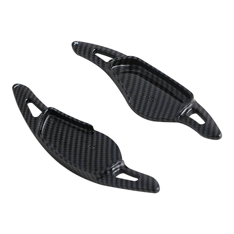 HIBEYO Auto Lenkrad Schaltwippen Verlängerung Paddles Lenkrad Passt für BMW 3er G20 5er G31 6er GT 7er M5 X3 X4 X5 X7 Lenkradpaddle Schifter Lenkräder Schaltpaddel Extensions-Kohlefaser schwarz von HIBEYO