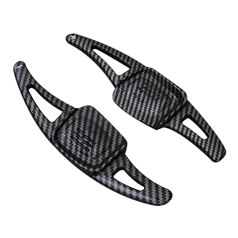 HIBEYO Auto Lenkrad Schaltwippen Verlängerung Paddles Lenkrad Passt für VW CC Tayron Golf7 Golf8 Collar Passat Phideon Lenkradpaddle Schifter Lenkräder Schaltpaddel Extensions-Kohlefaser schwarz von HIBEYO