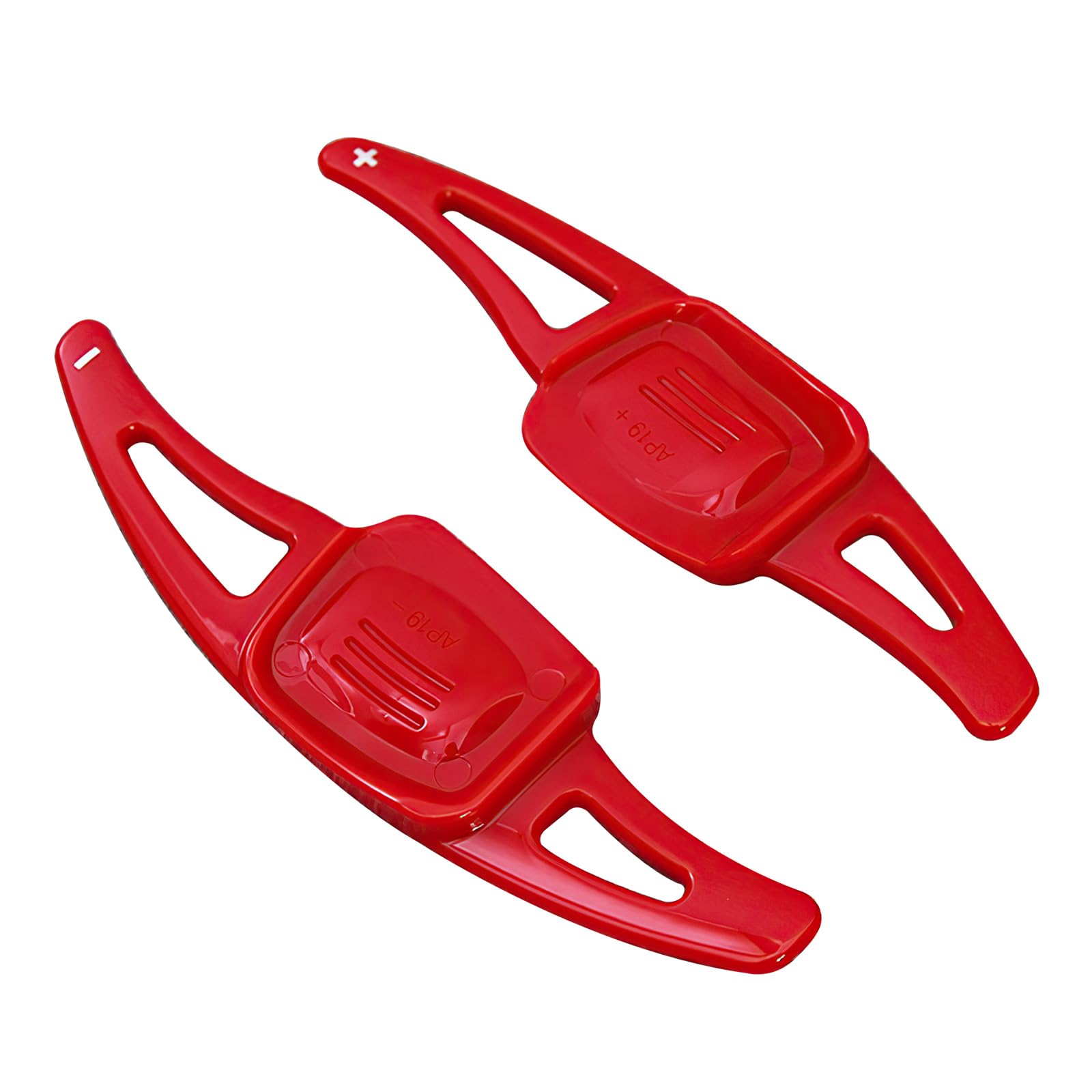 HIBEYO Auto Lenkrad Schaltwippen Verlängerung Paddles Lenkrad Passt für VW CC Tayron Golf7 Golf8 Collar Passat Phideon Lenkradpaddle Schifter Lenkräder Schaltpaddel Extensions-Rot von HIBEYO