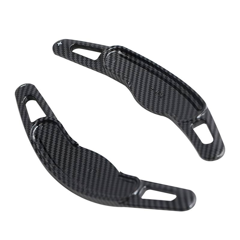 HIBEYO Auto Schalt paddel Verlängerung schieber Passt für BMW MINI F54 F55 F56 F57 F60 Gangverlängerungen paddle schifter Lenkrad-Schaltpaddel Schaltwippen Extensions zubehör-Kohlefaser schwarz von HIBEYO